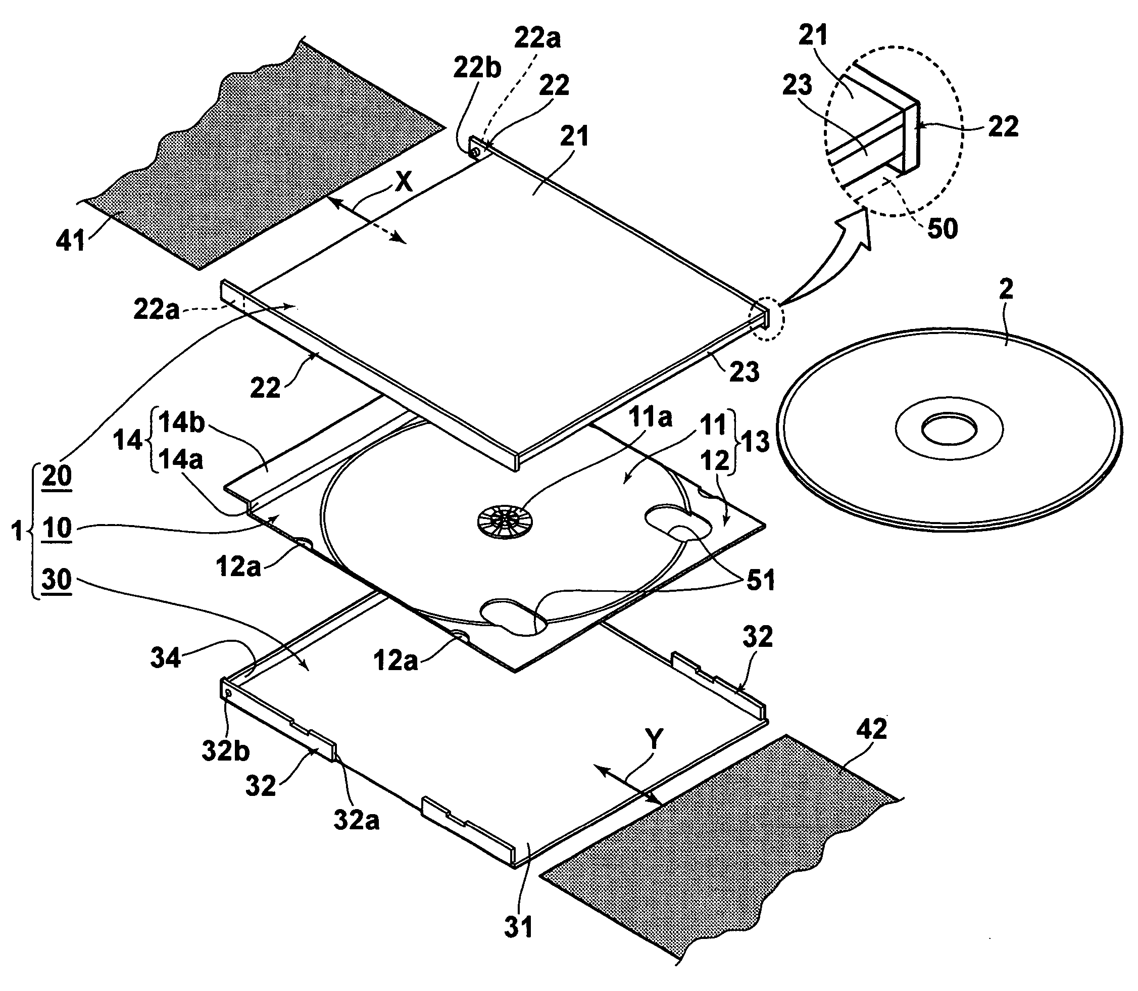 Disk housing case