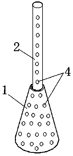 Ventilating device for preventing zongzi from being rawish