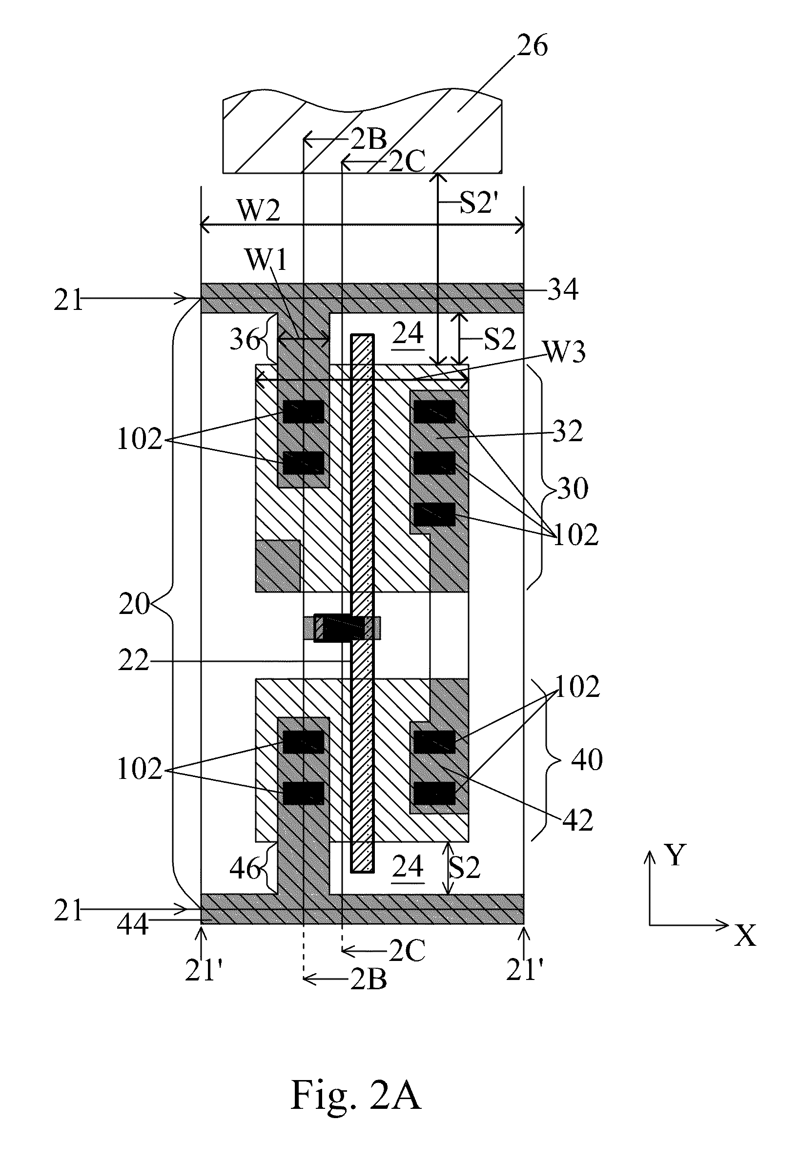 Standard cell without OD space effect in Y-direction