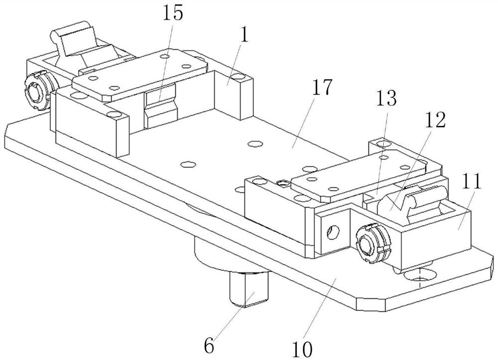 Self-locking elastic clamping device capable of freely combining rotation