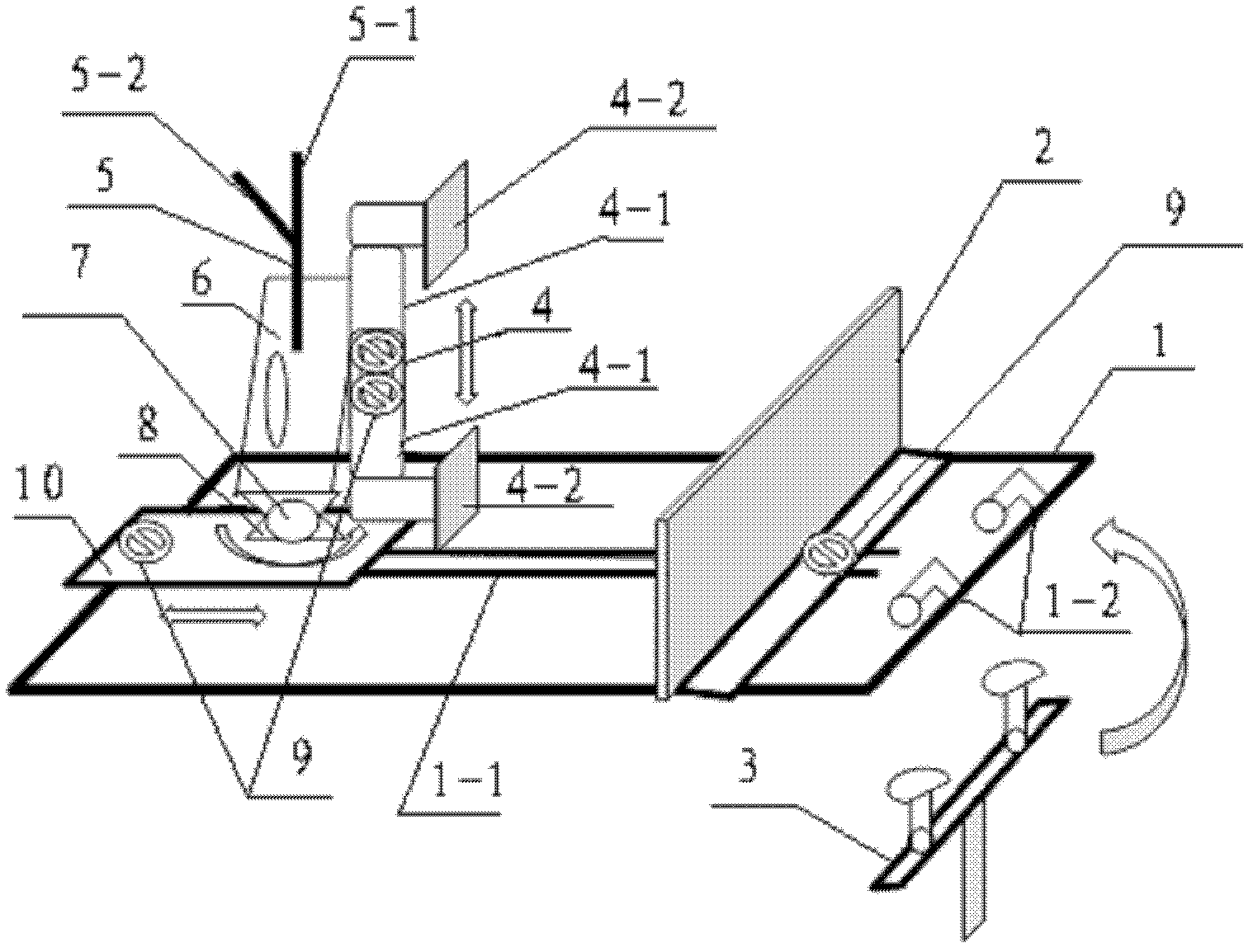 External fixing device of pelvis at lateral position in artificial hip-joint replacement and working method thereof