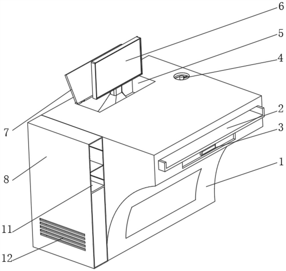 Convenient-to-use electronic information machine room console