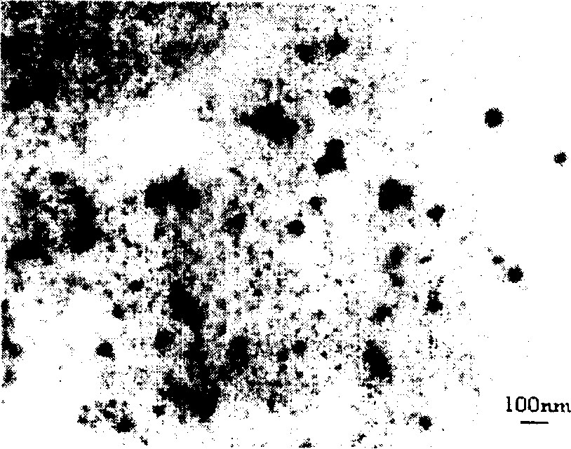 Process for preparing acrylic amide-acrylic sodium polymer nano particle micro emulsion