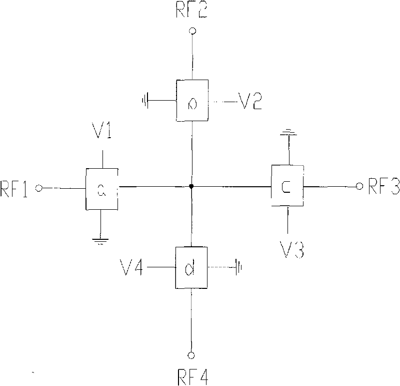 Millimeter-wave double-pole double-throw switch circuit