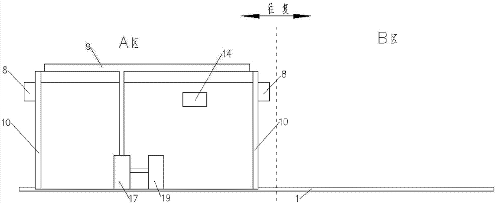 Reciprocating type circular curing device and technology