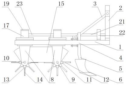 Farmland straw crushing and rotary tillage all-in-one machine