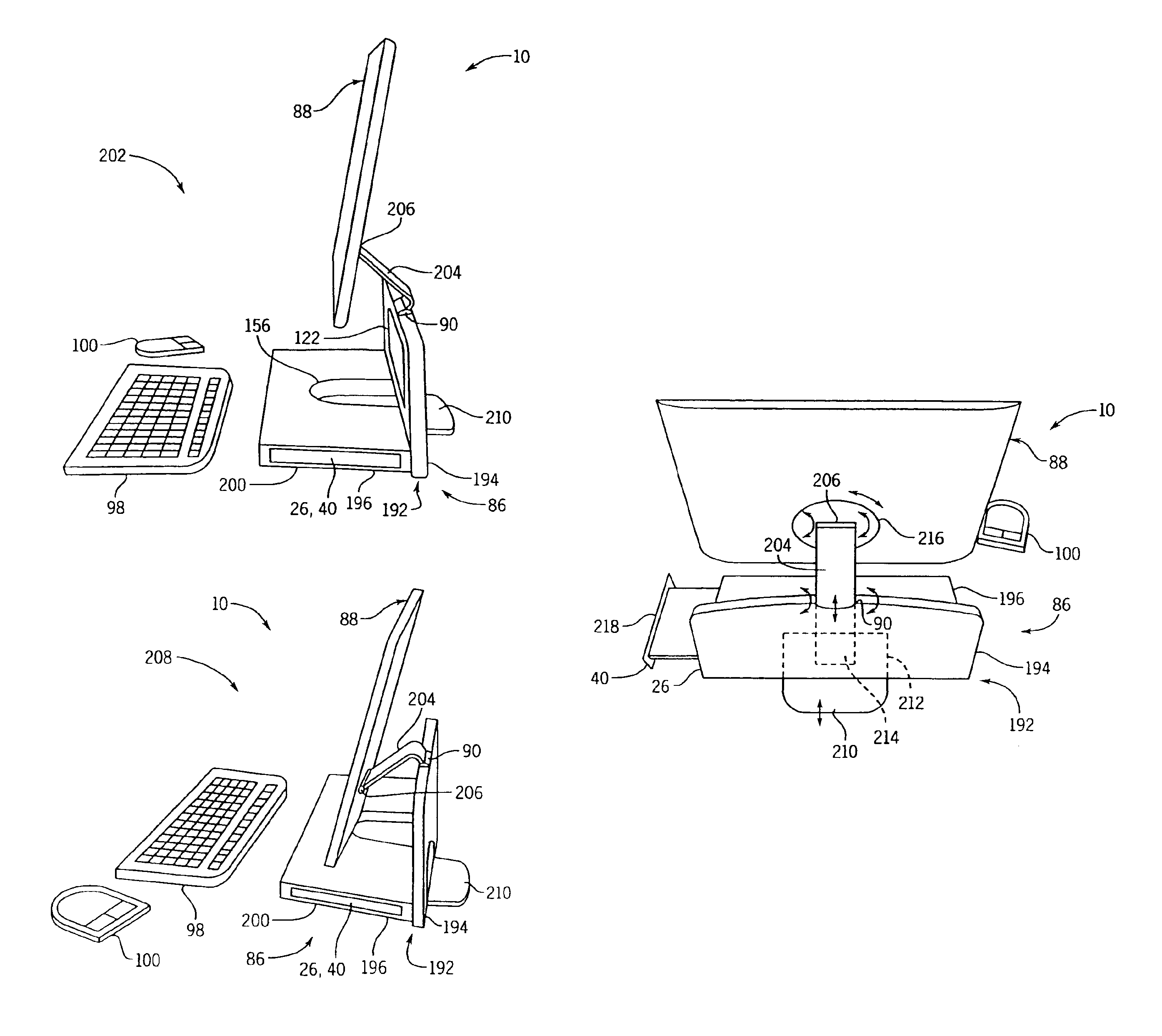 Multiple environment foldable computer