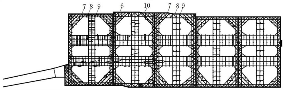 Underground vehicle base foundation pit construction method