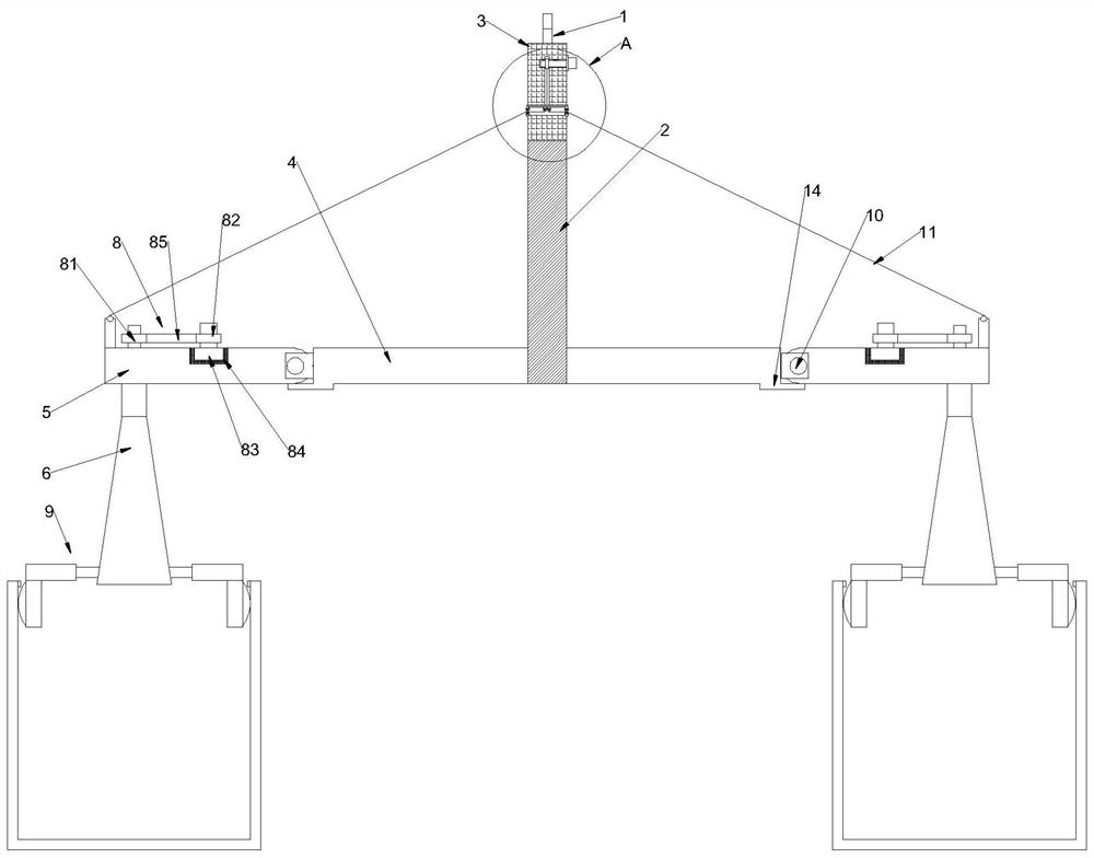 A flip-type electroplating hanger