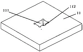 Device used for realizing microwave chip eutectic pressurization and pressurization method