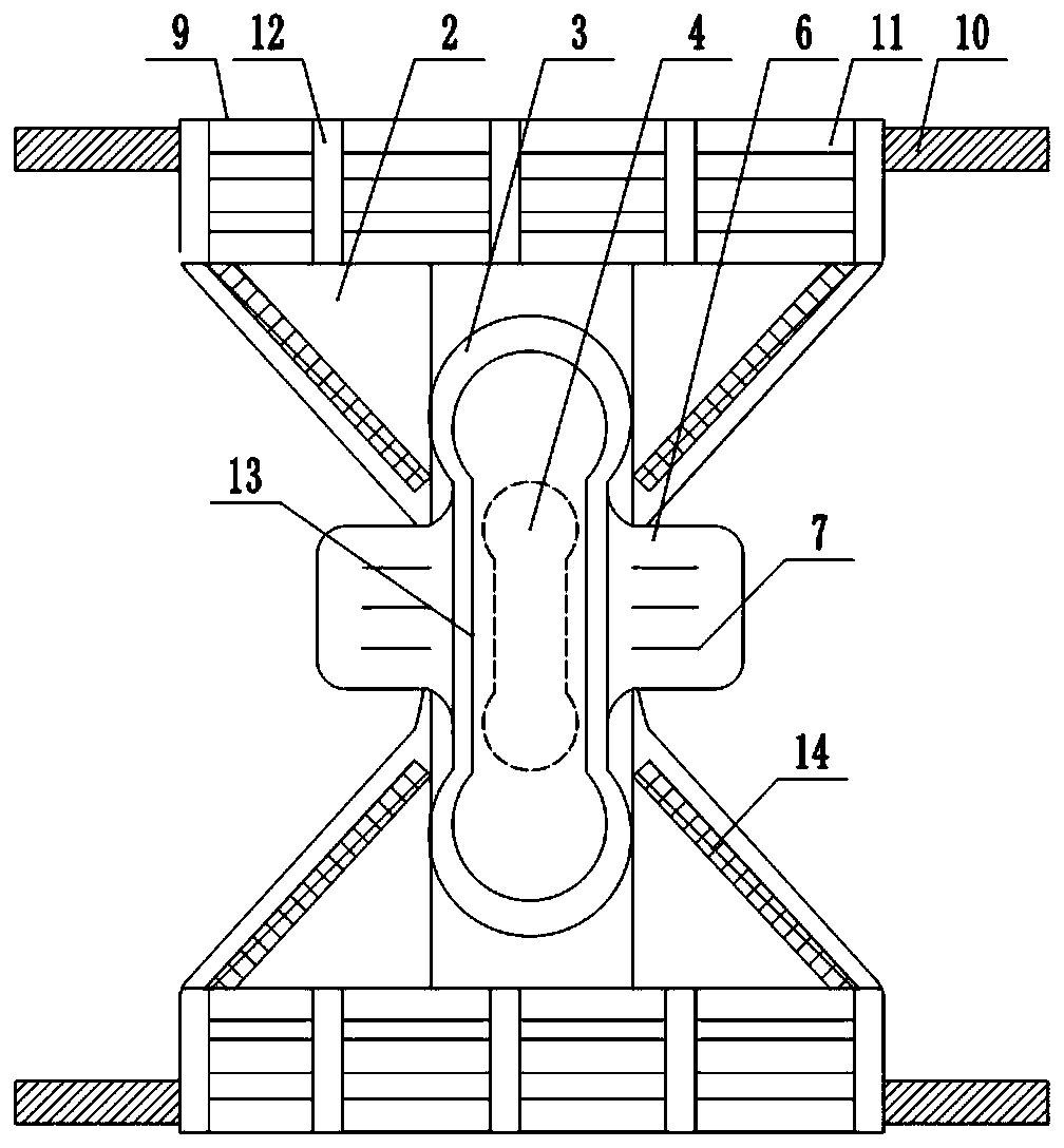 Adjustable sanitary napkin