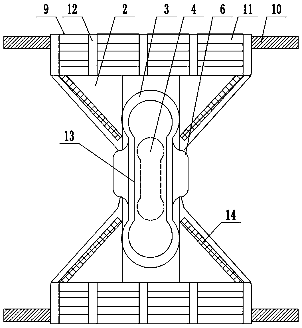 Adjustable sanitary napkin