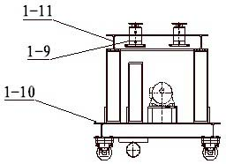 Heavy-duty feed trolley device of large horizontal thermal treatment furnace