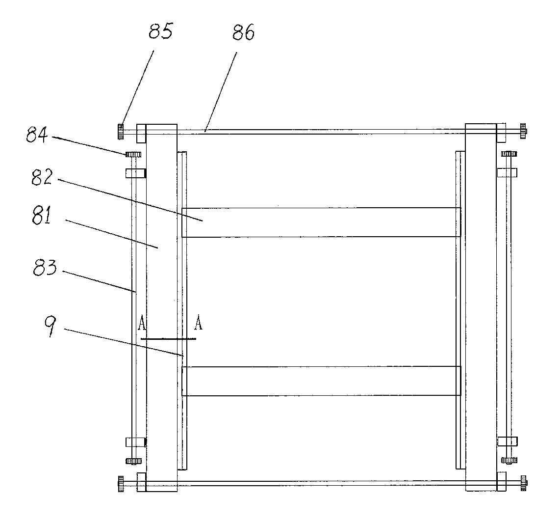 Four-edge board cutting machine for cutting carpentry veneer and four-edge cutting method of carpentry veneer