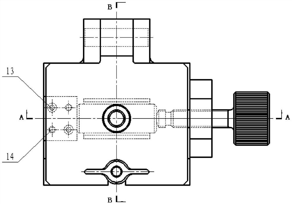 Special clamp for drilling cambered surface of shaft part and use method