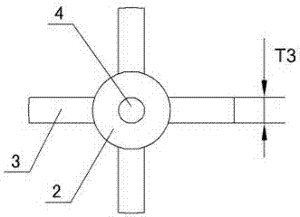 Micro-foamed plastic automobile door panel with Persian column