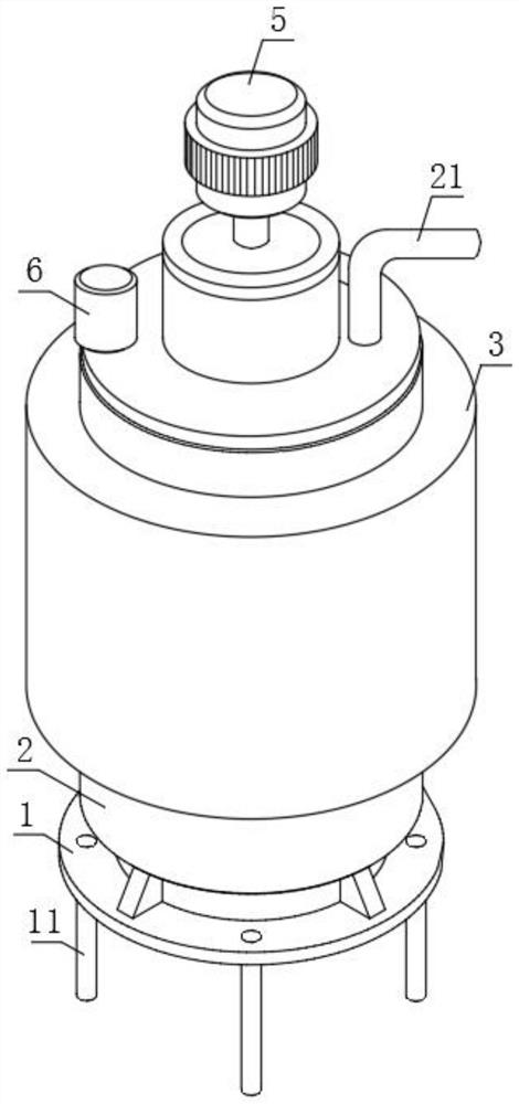 Raw material melting and mixing device for packaging plastic production and implementation method of raw material melting and mixing device