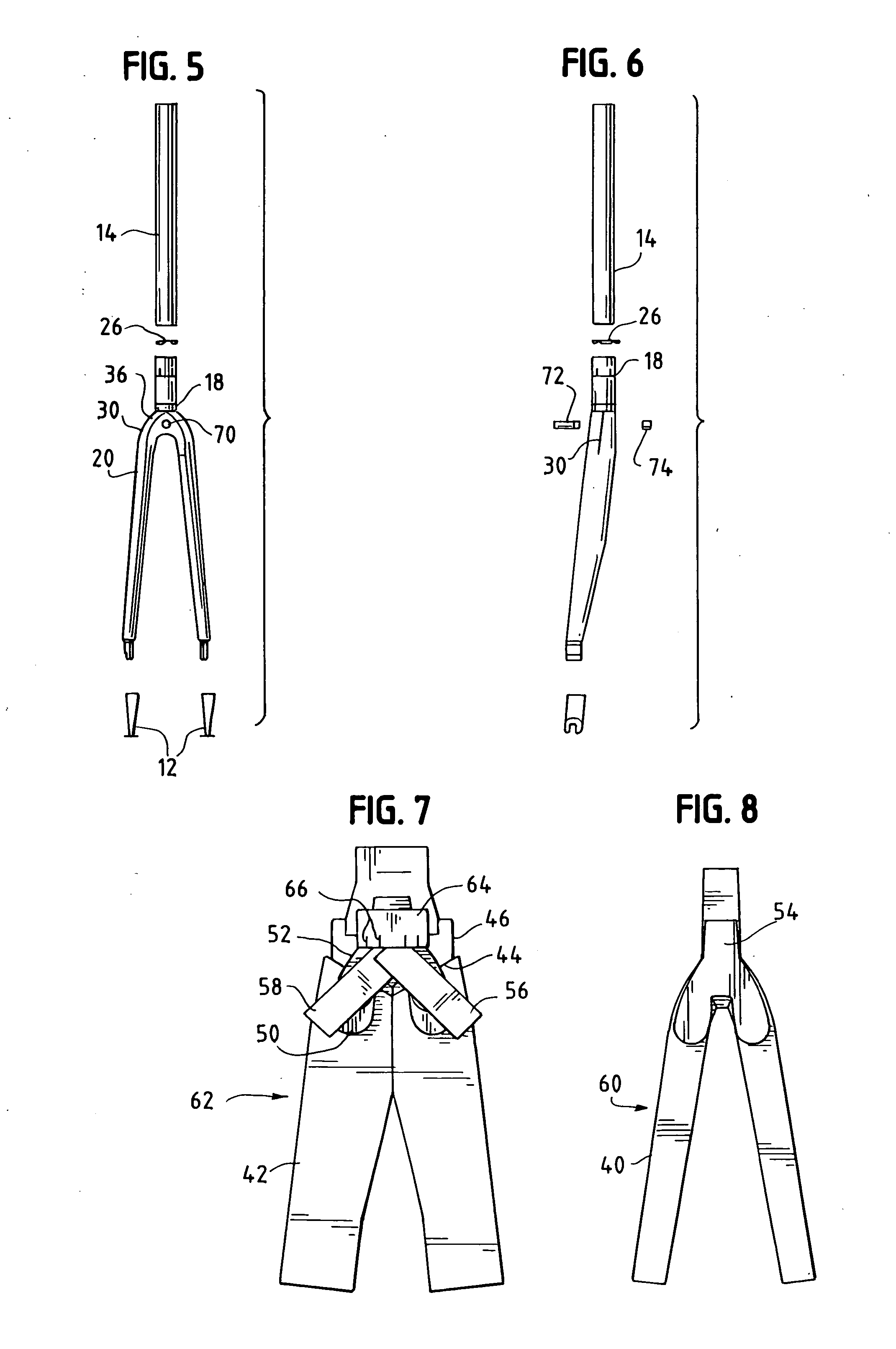 Continuous fiber carbon fork