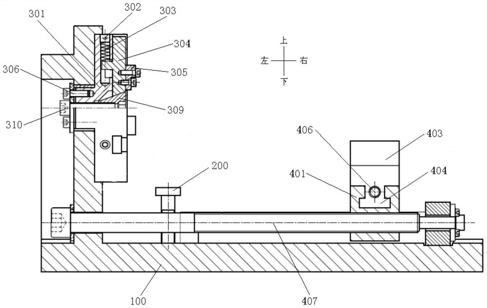 Universal fixture for horizontal clamping of fuel injection pump body