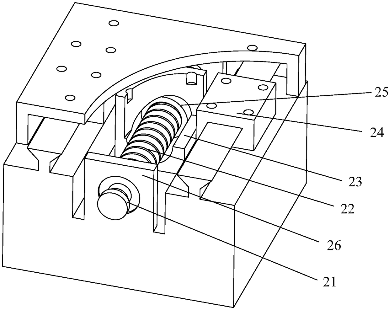 Multi-angle fillet weld residual stress test centring device