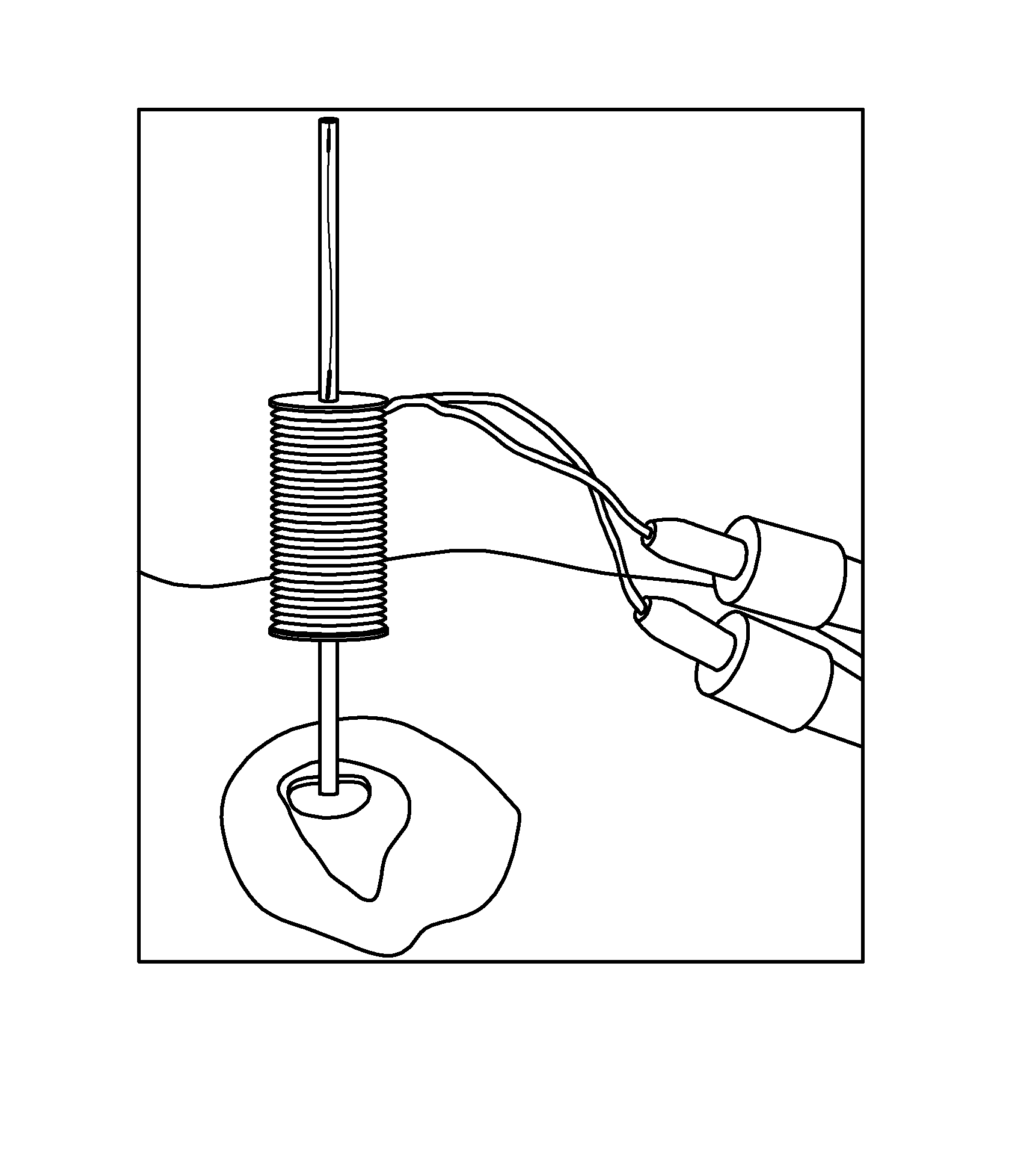 Flexible neural probe for magnetic insertion