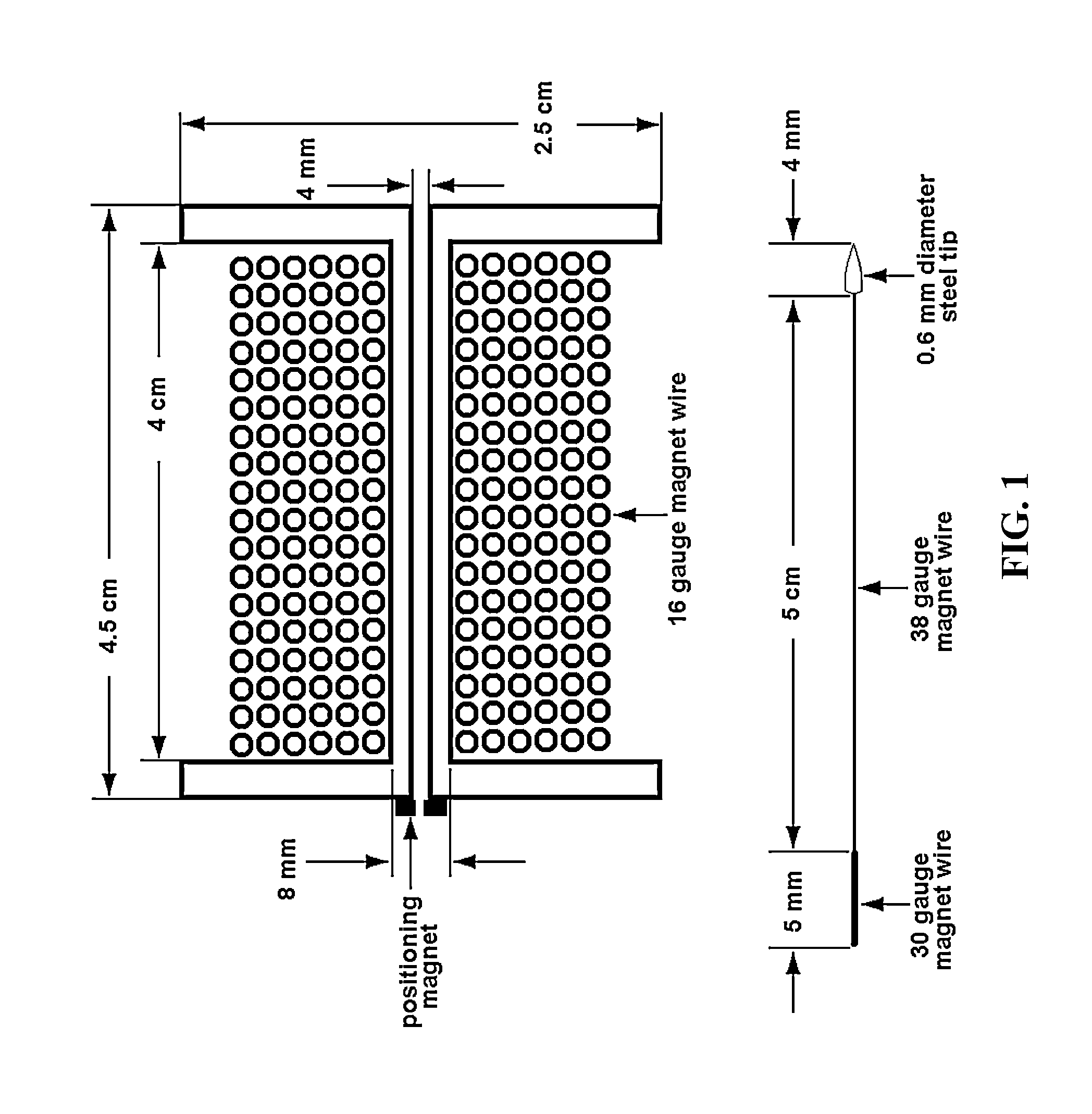 Flexible neural probe for magnetic insertion