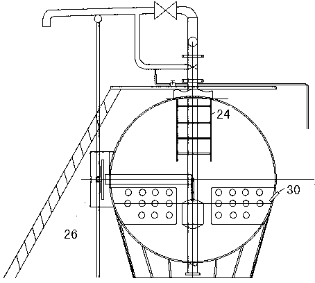 Single-well split-type heating multifunctional storage tank device