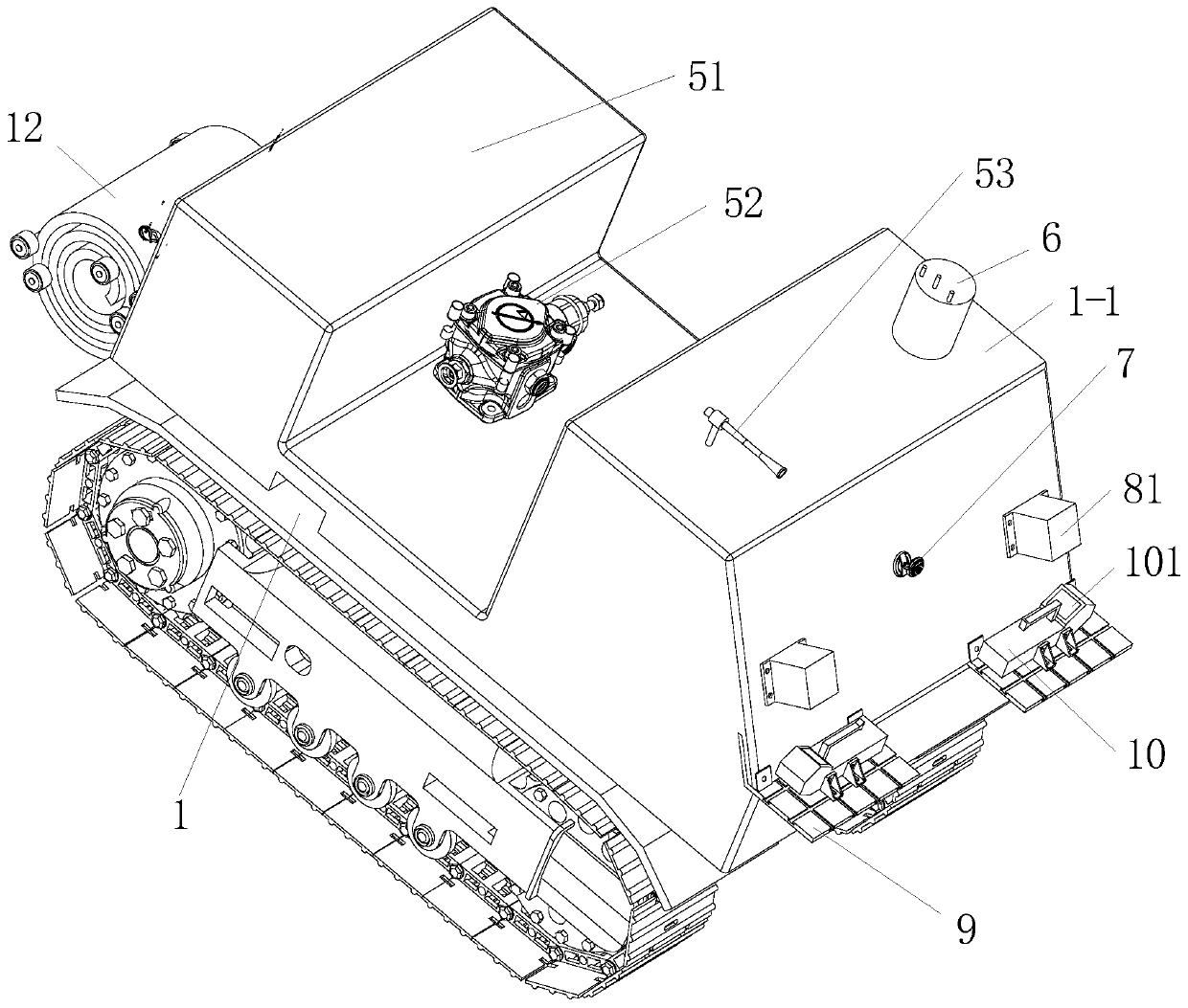 Integrated remote control vehicle with nucleation and biochemical detection, epidemic prevention and disinfecting and killing