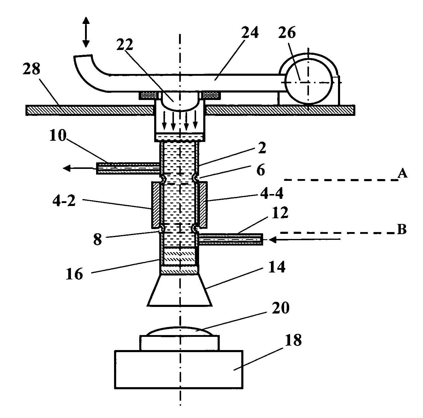 Method and apparatus for determination of the concentration of particles in multi-component fluid systems