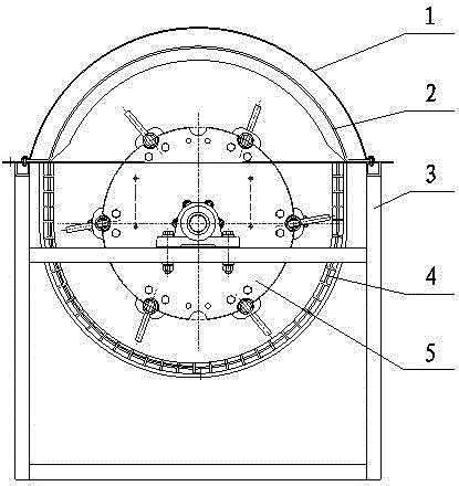 360-degree axial flow threshing separation system