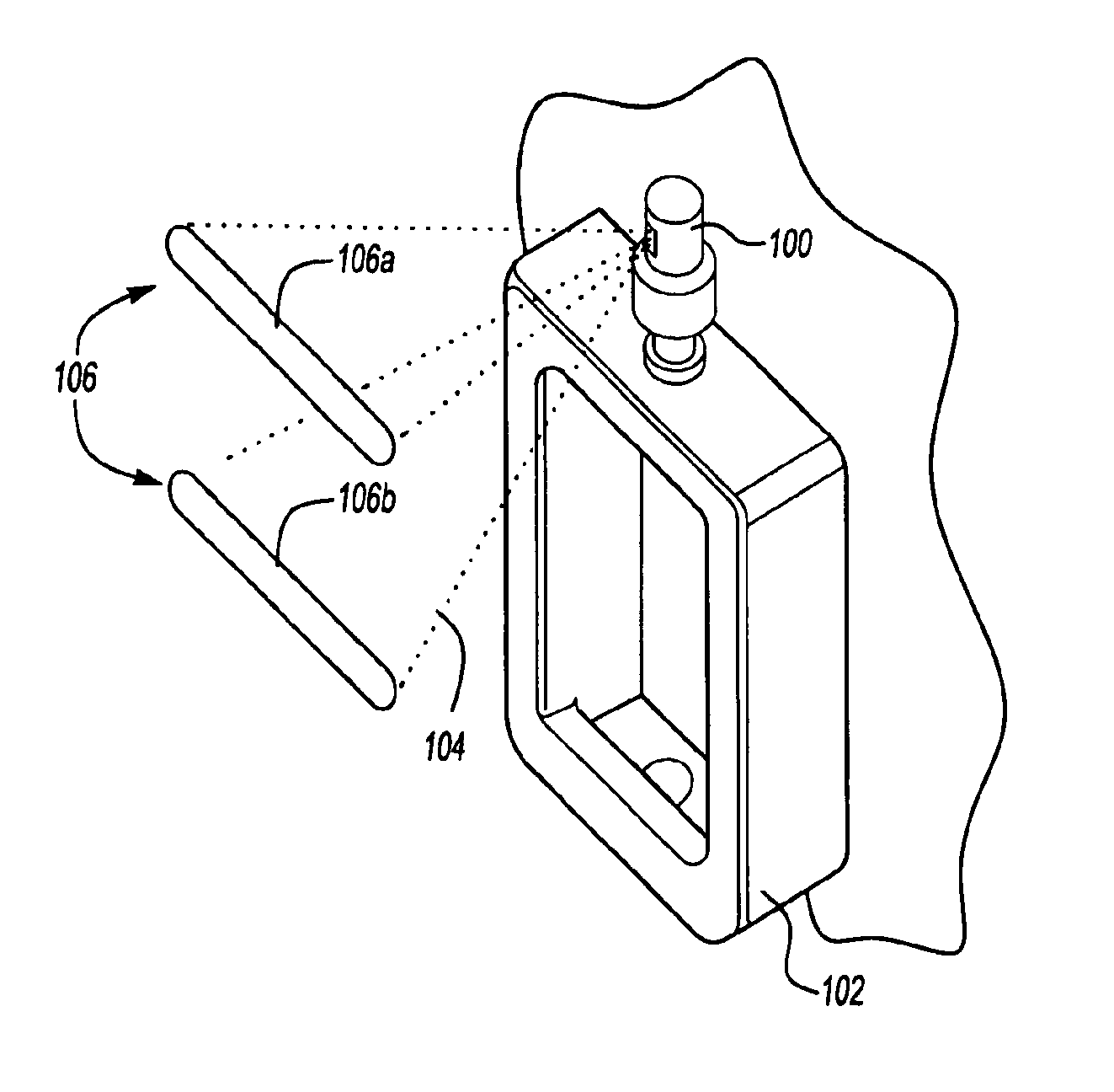 Sensor for washroom device with a non-circular sensing zone