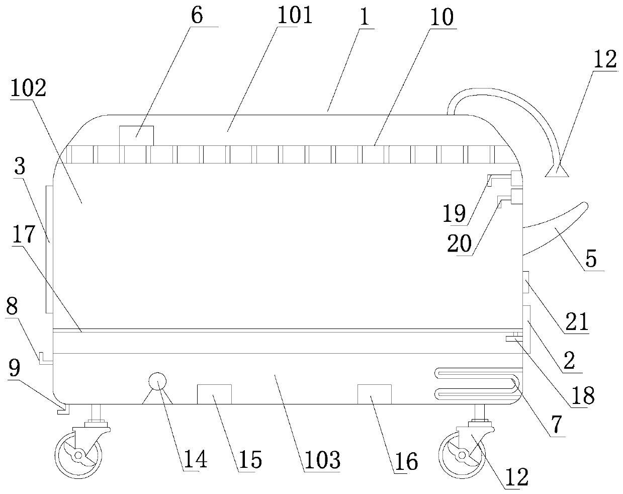 Fully automatic pet cleaning device