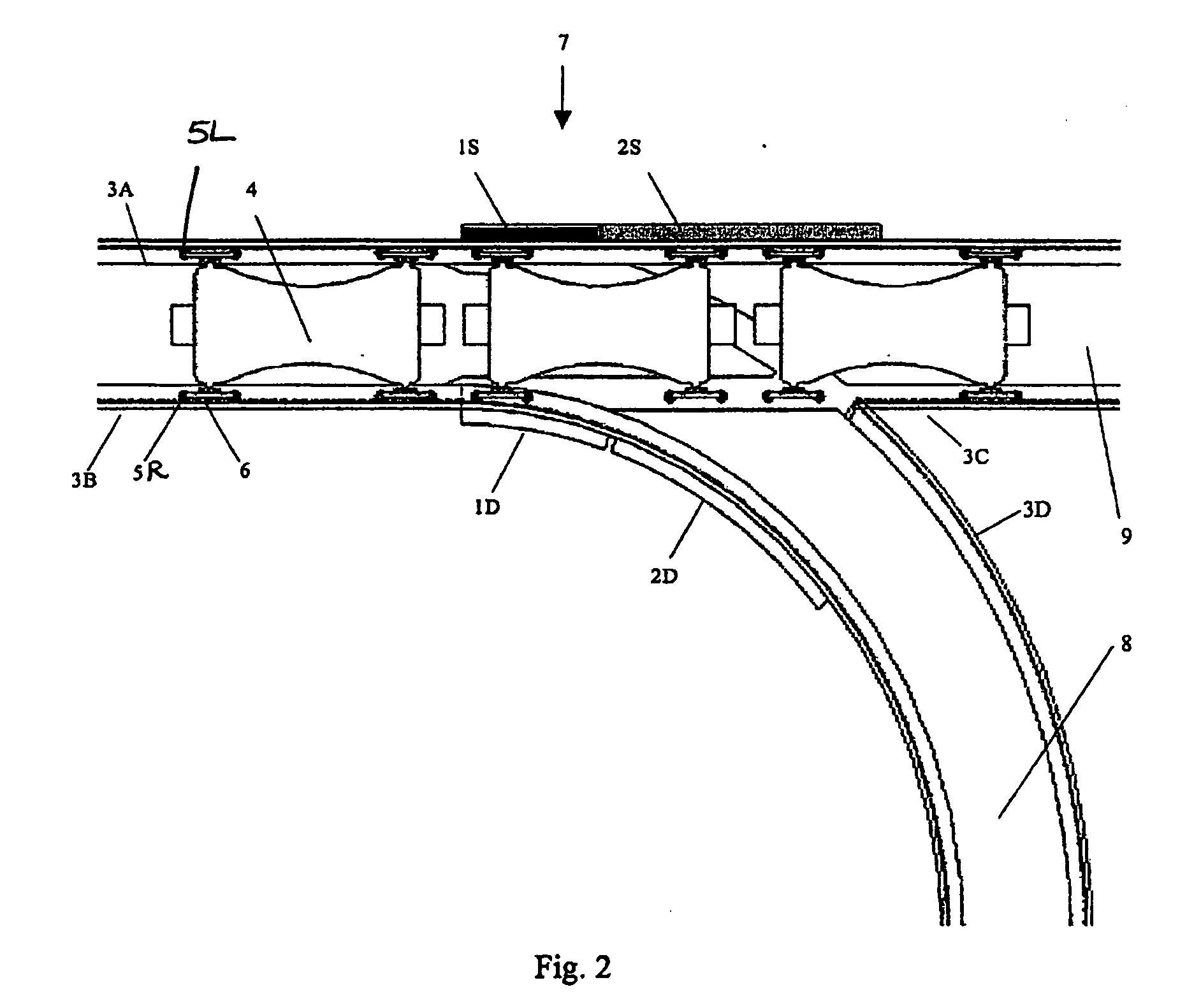 Guideway activated magnetic switching of vehicles