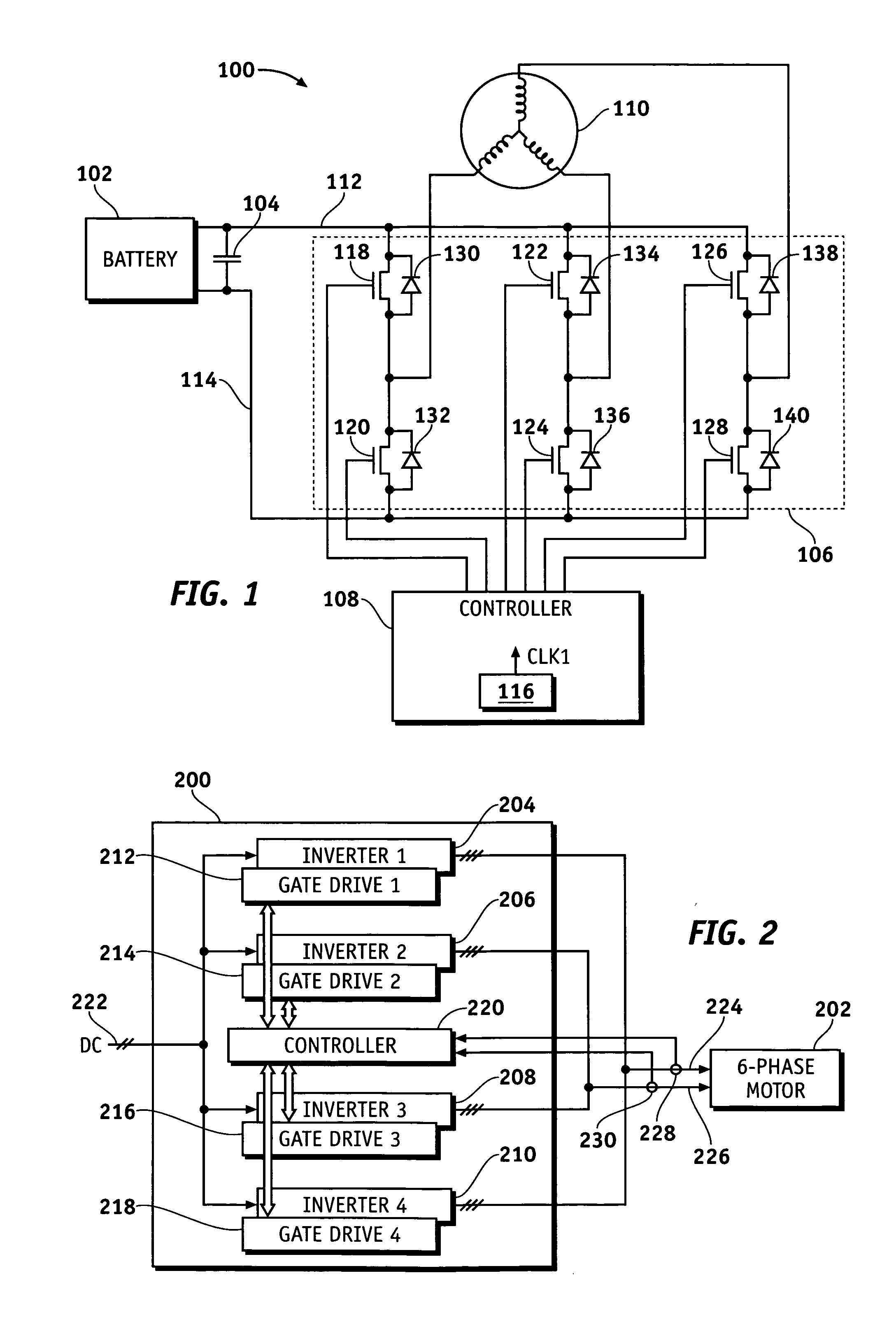 Multiple inverter system with single controller and related operating method