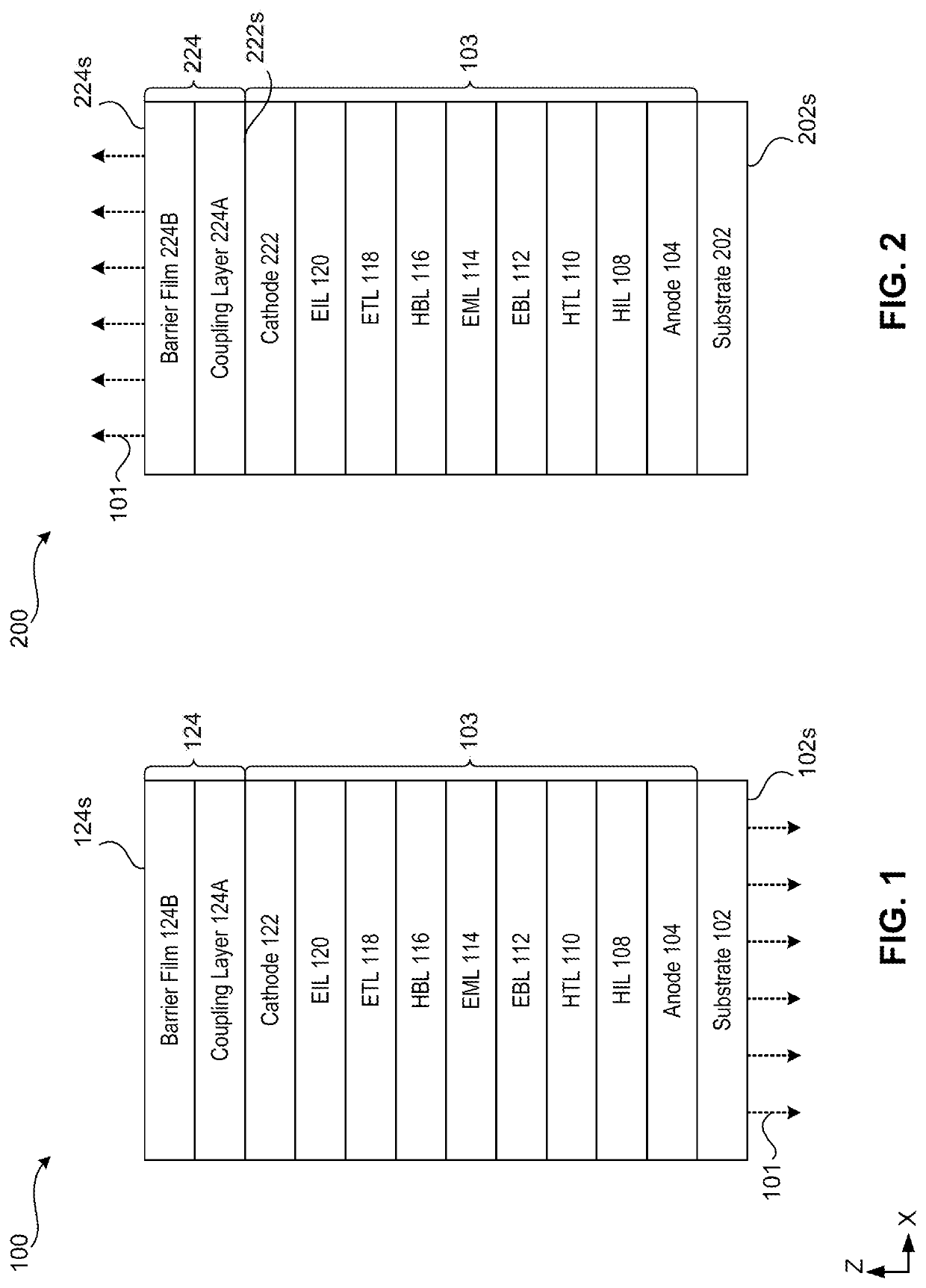 Flexible electroluminescent devices