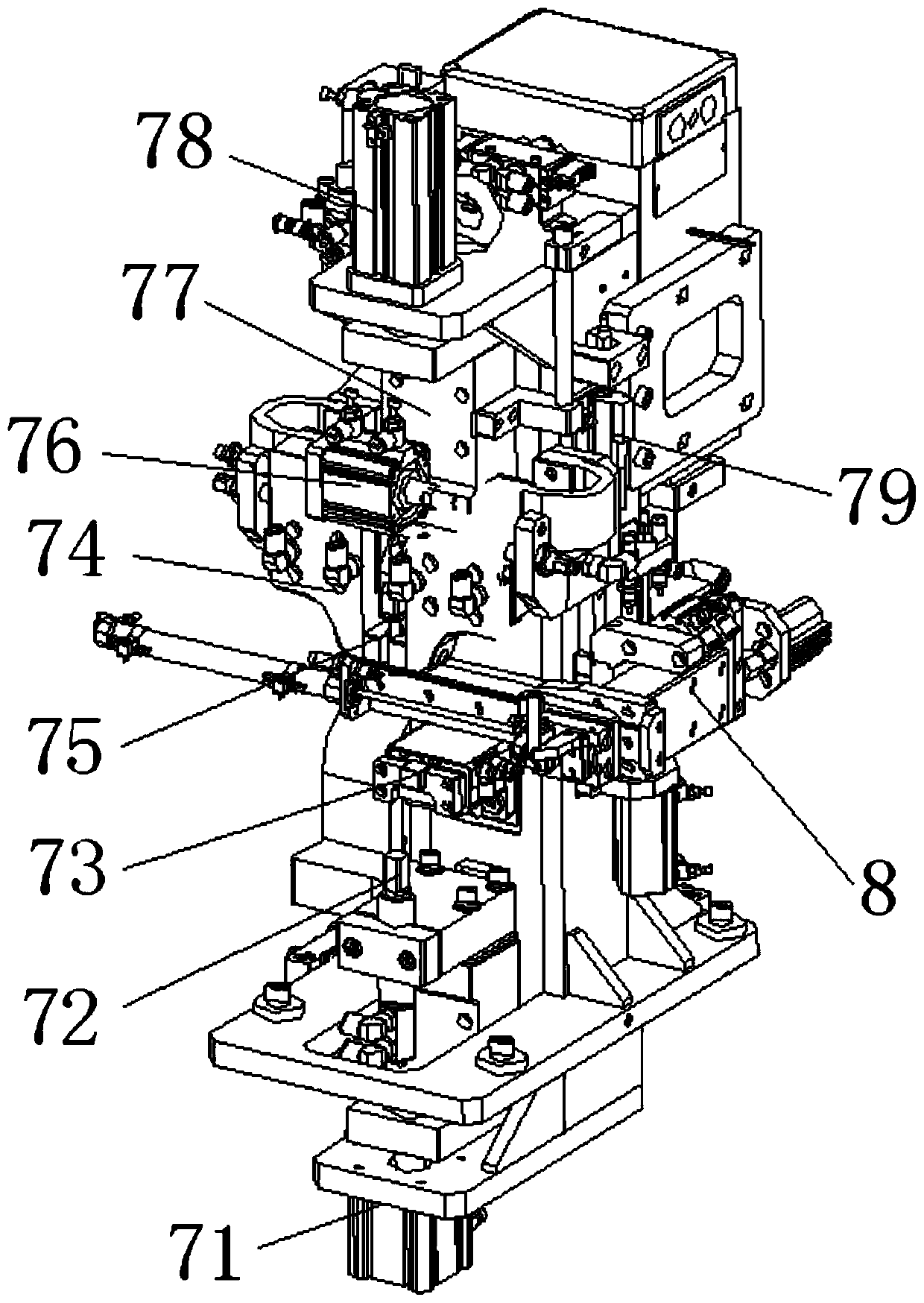 A welding machine for welding copper pins and adapters and its resistance welding process