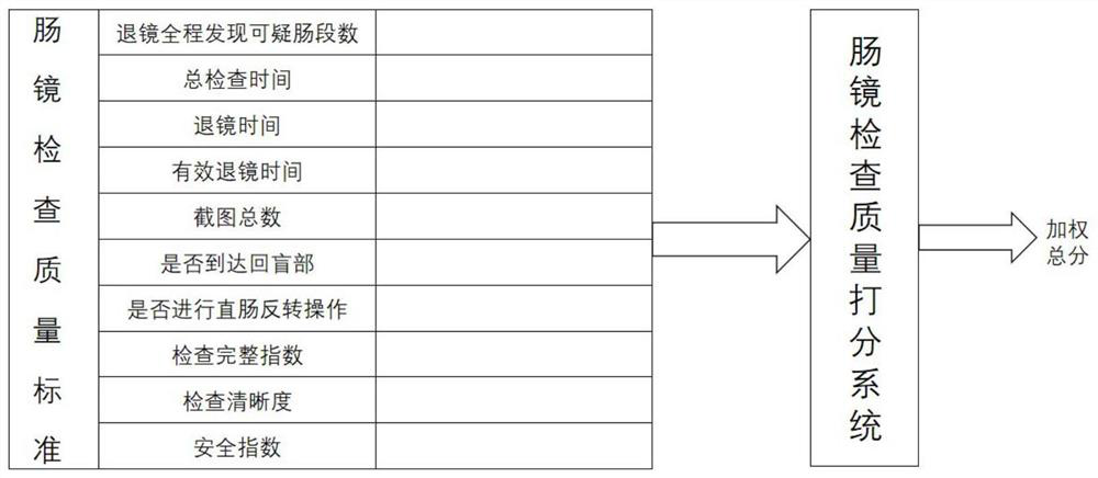 Enteroscopy quality standard and scoring system based on image recognition