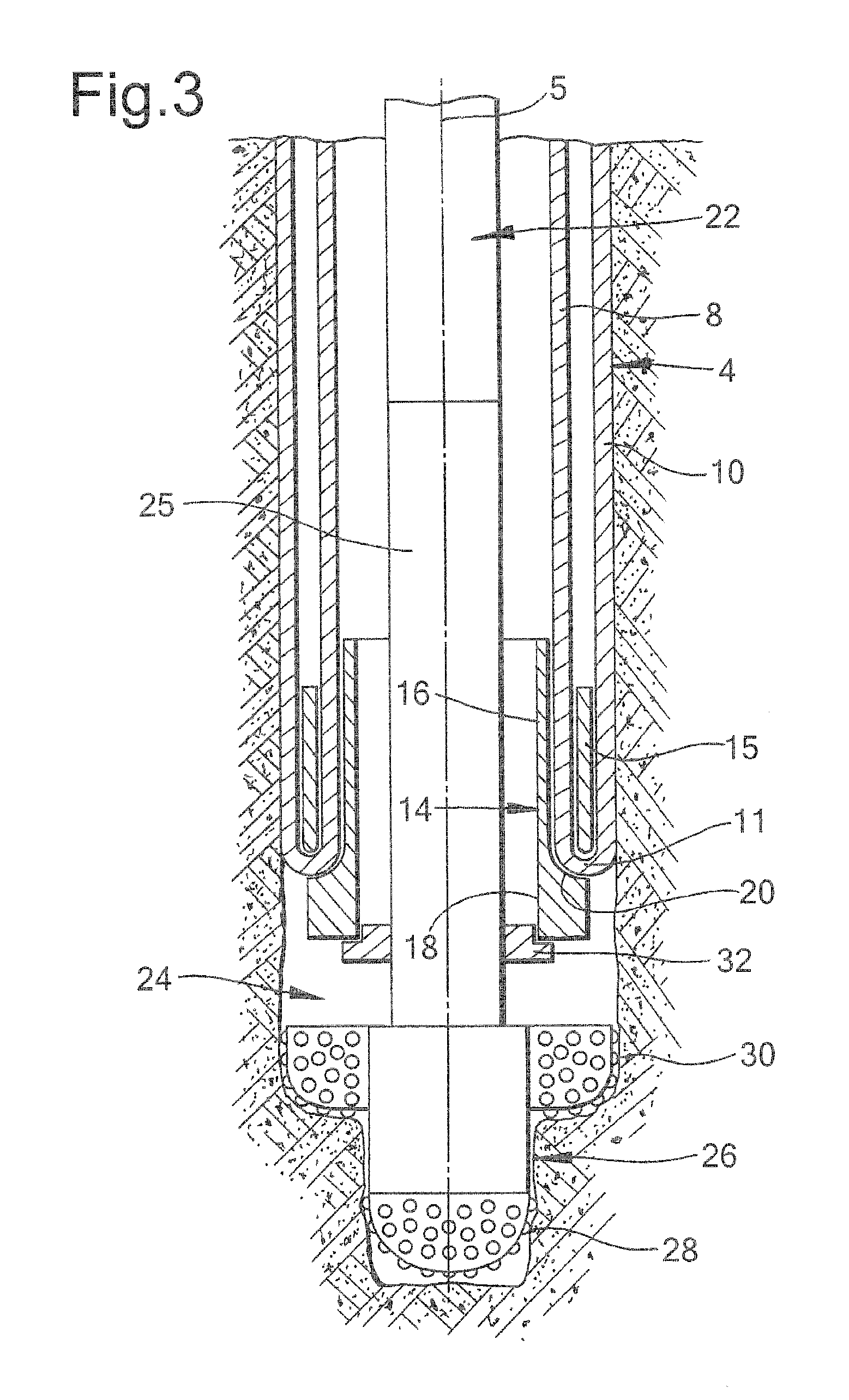 Method of radially expanding a tubular element in a wellbore provided with a control line