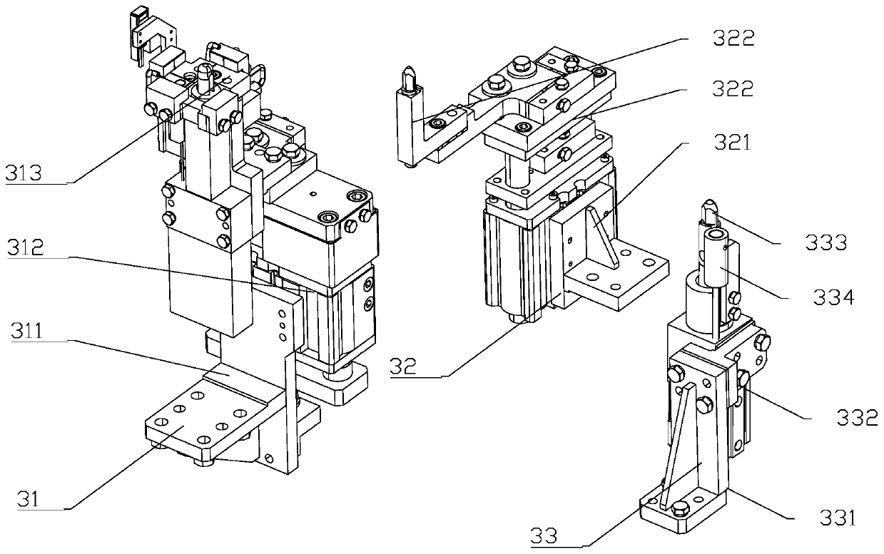 Connecting plate welding device of bumper welding equipment