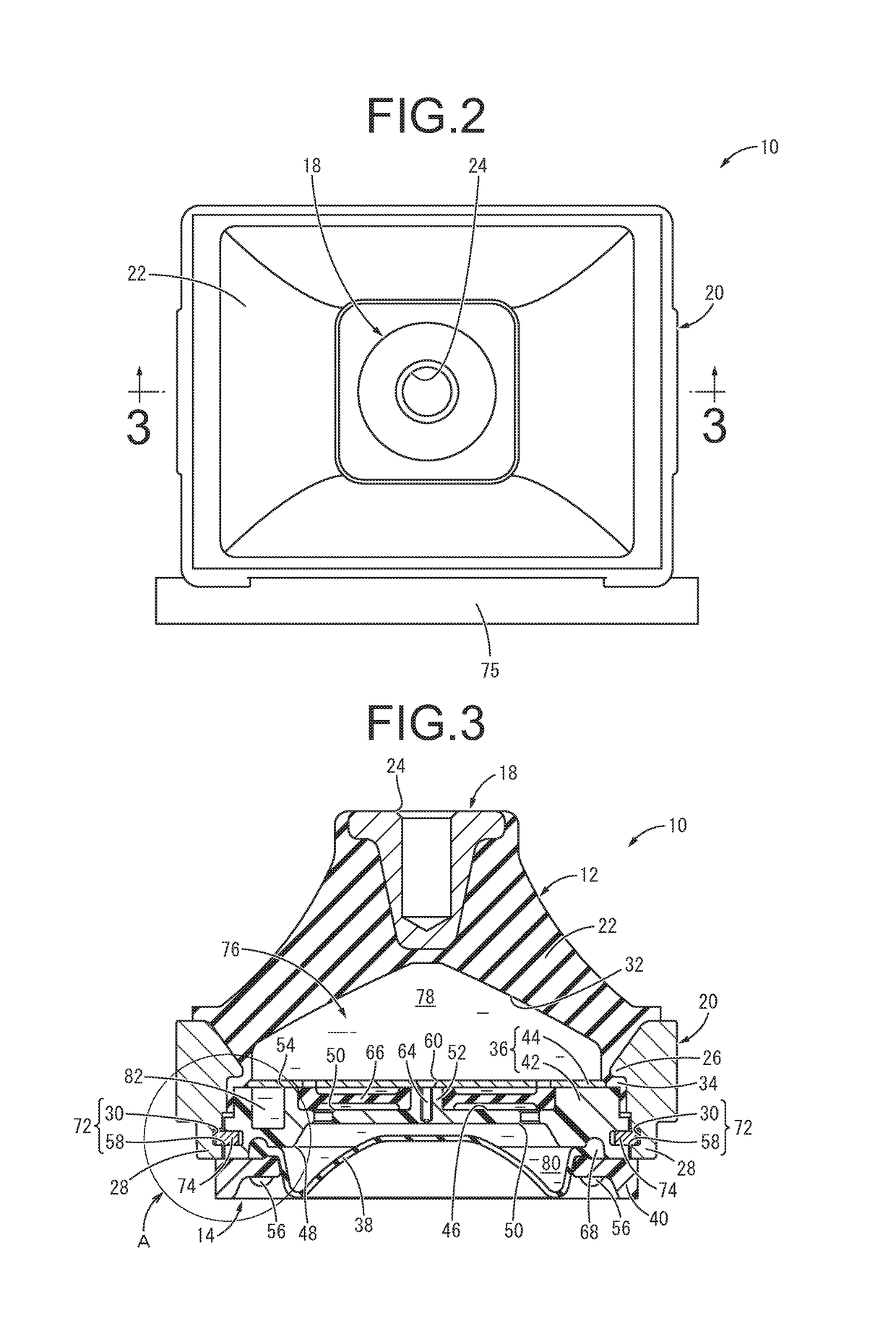 Fluid-filled vibration damping device