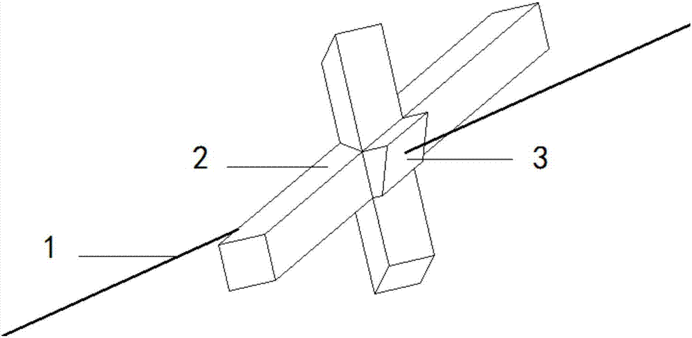 Slope supporting structure and method