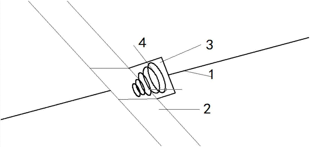 Slope supporting structure and method