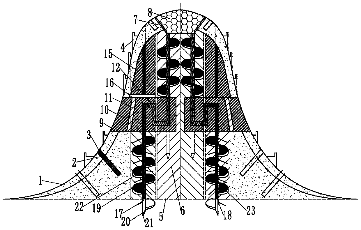 Flood-control drought-resistant mountain transformation device and technology