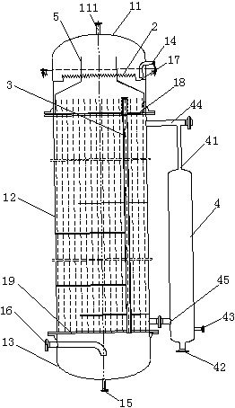 Dimethyl oxalate falling-film evaporator for synthesis of oxamide