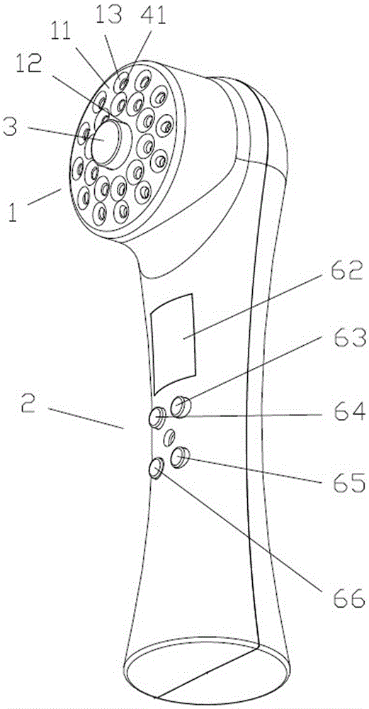 Ultrasonic-wave far-infrared massager