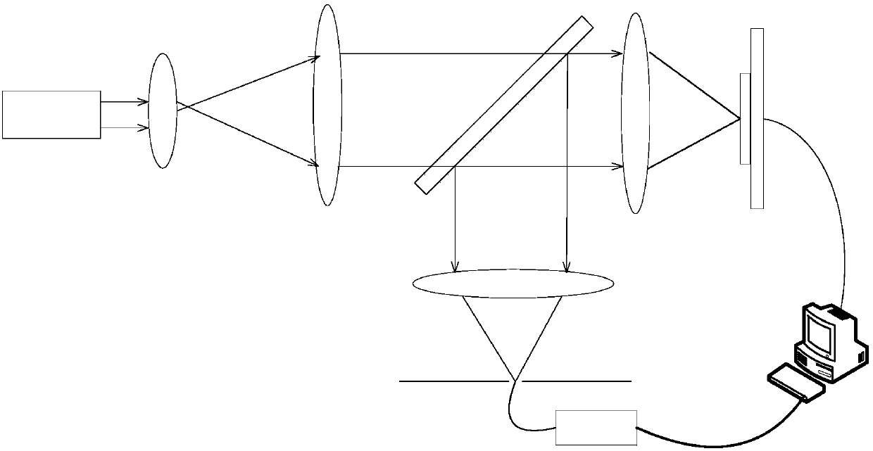 Two-photon fluorescence microscopy method and device based on photon recombination