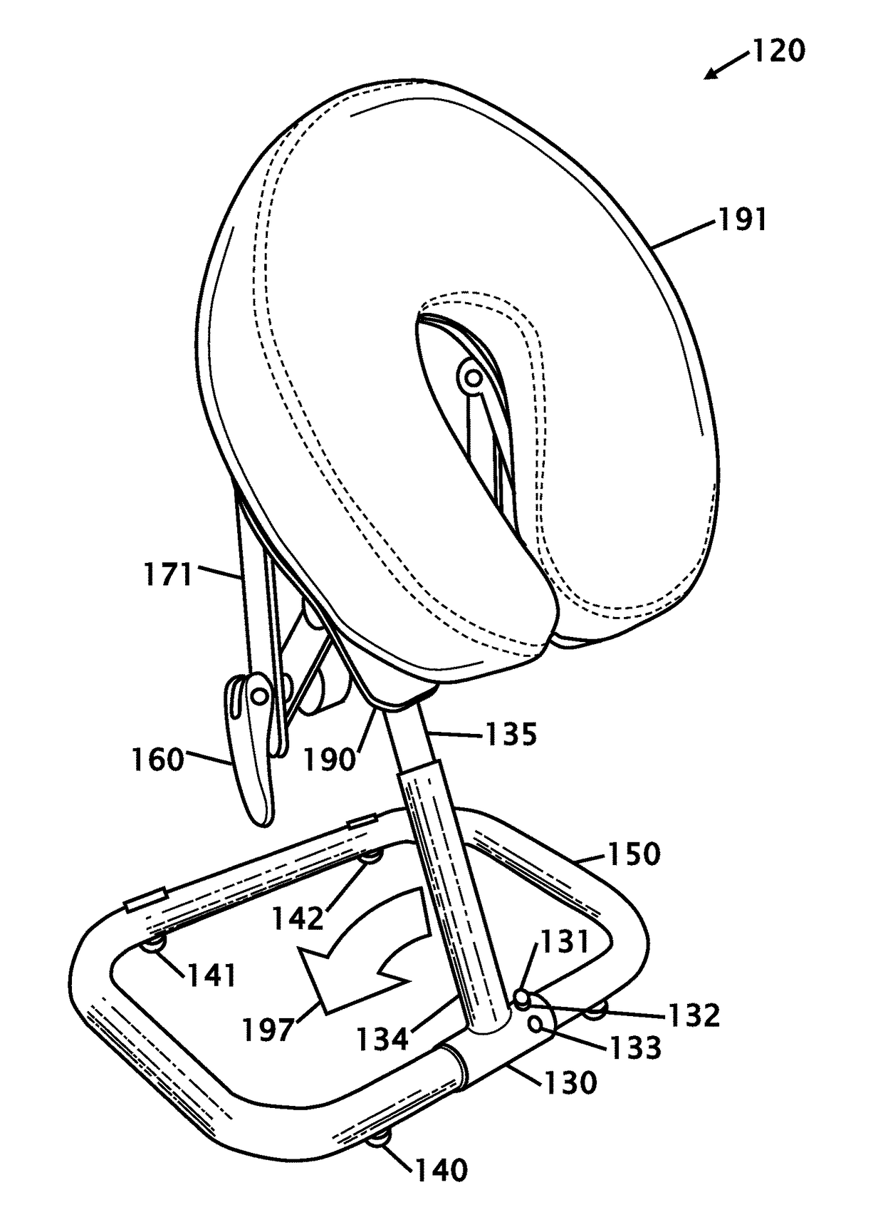 Front facing sitting pillow