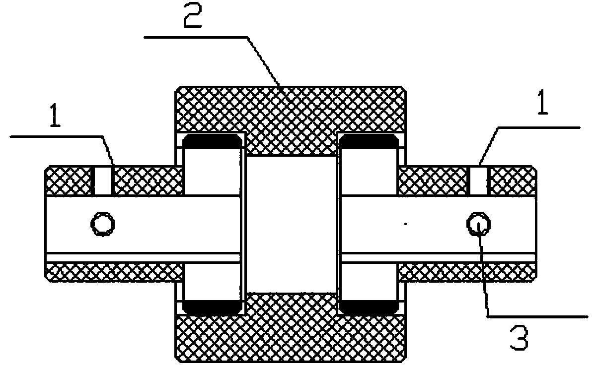 Novel tooth-connected type elastic bearing bush