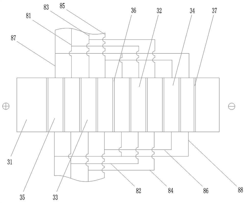 A method and device for preparing ammonium sulfate and sodium bicarbonate from sodium sulfate and ammonium bicarbonate