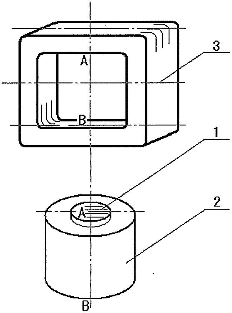 Single-phase shell-type energy saving transformer employing orthogonally laminated round cross-section core